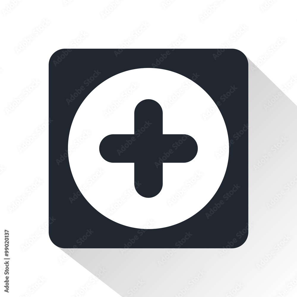 Obraz premium Button sound plus icon