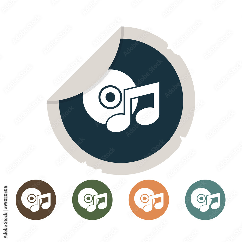 Obraz premium Vinyl record icon