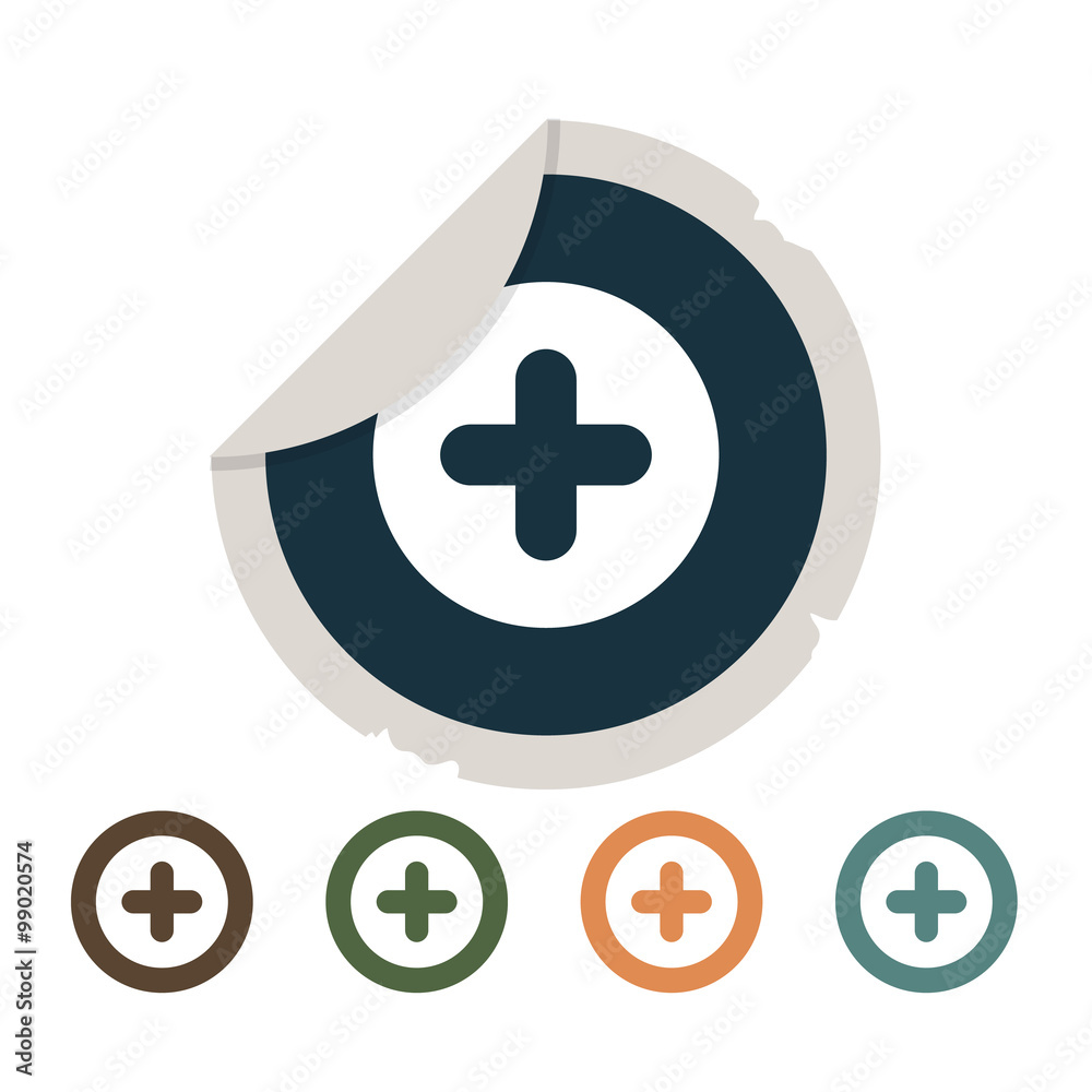 Button sound plus icon