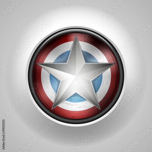 America shield button
