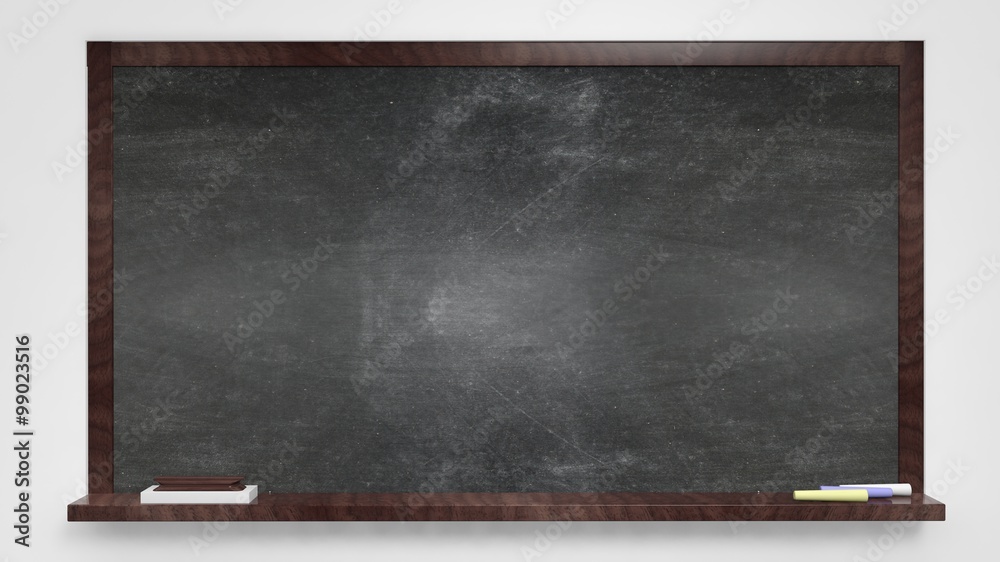 Fototapeta premium Blackboard on white background