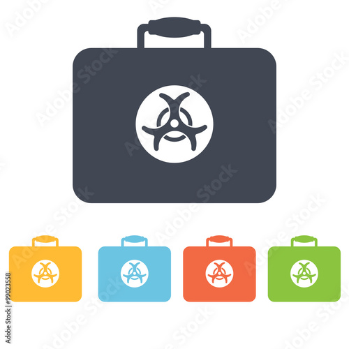 Bacteriological danger icon