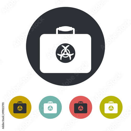 Bacteriological danger icon