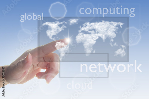 Cloud computing concept