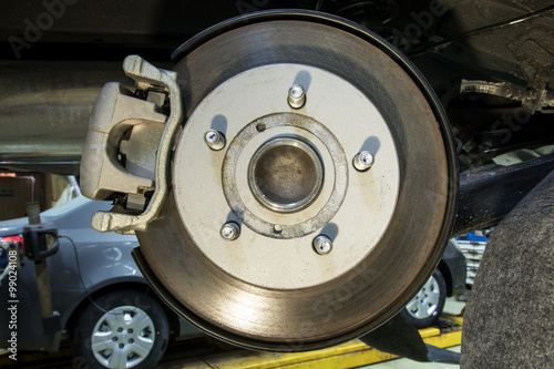 The brake system of a vehicle