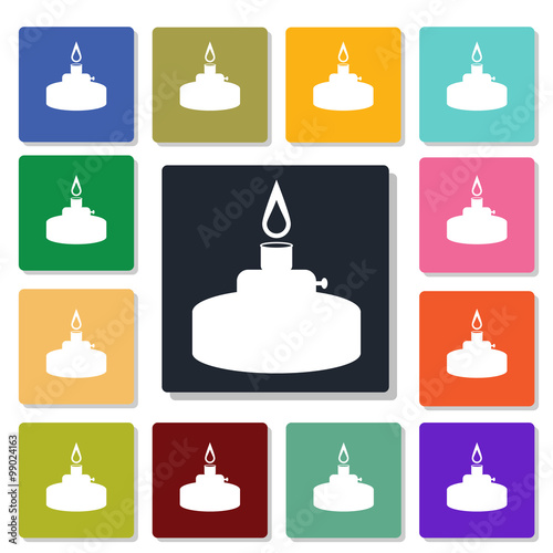 Gas burner icon