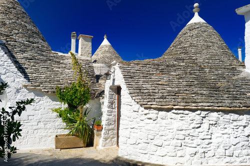 Traditional trulli houses in Alberobello