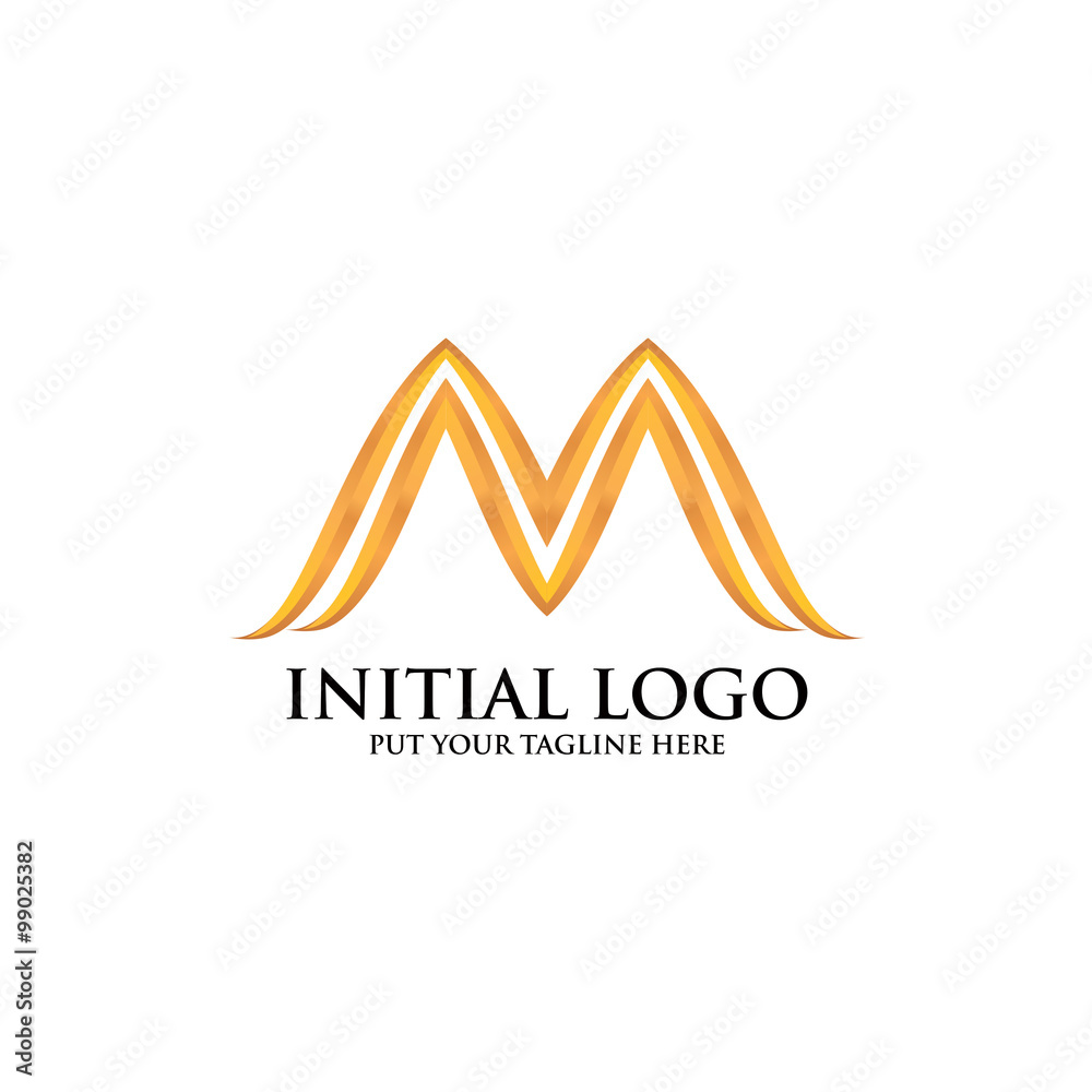 Initial M Classic Logo icon Initial M Classic Logo icon