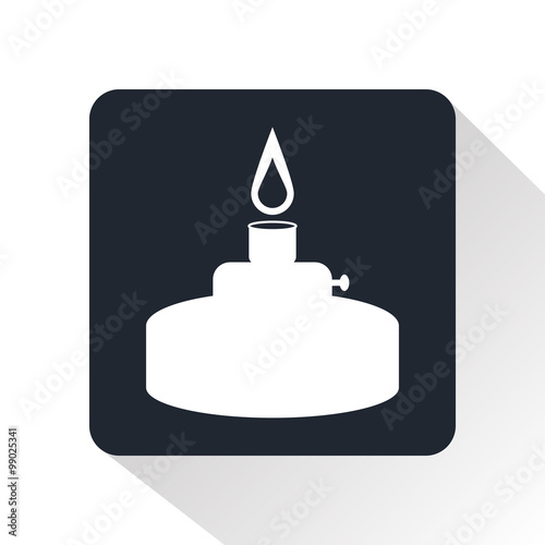 Gas burner icon