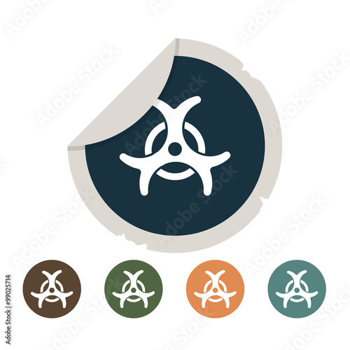 Bacteriological danger icon