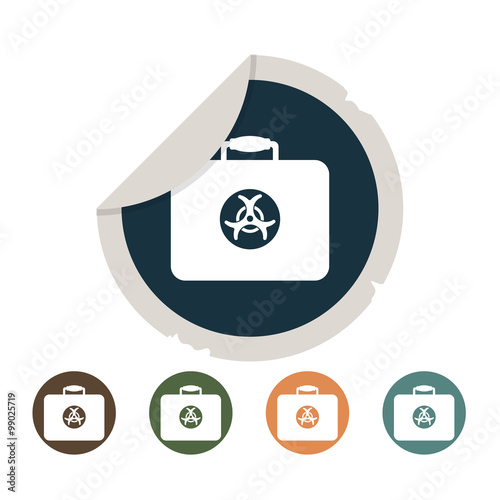 Bacteriological danger icon