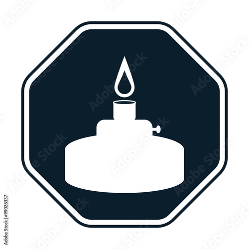 Gas burner icon