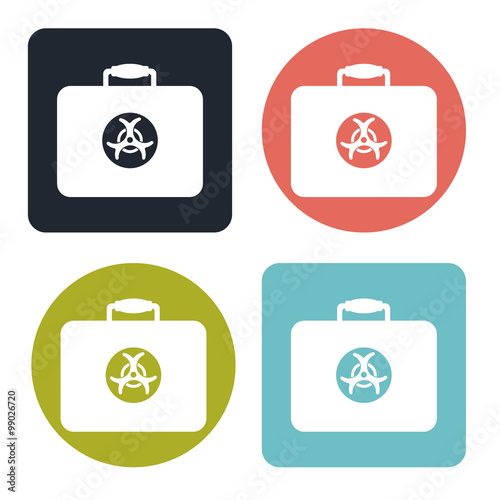 Bacteriological danger icon
