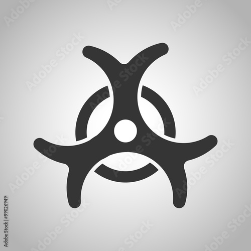 Bacteriological danger icon