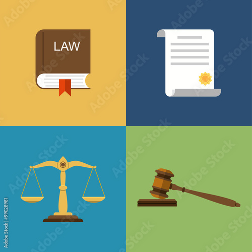Set icons law and justice