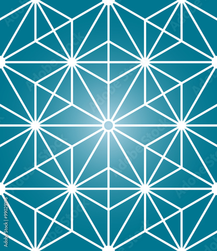 Vector modern  sacred geometry seamless pattern, abstract texture, background. Based on Hexagon.