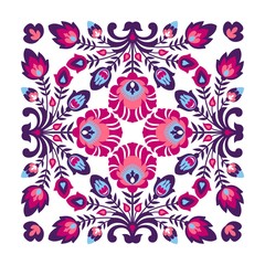 Purple folk pattern