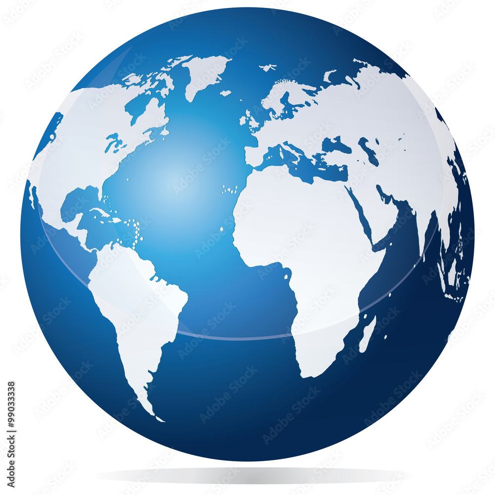 Fototapeta premium Blue and White Earth