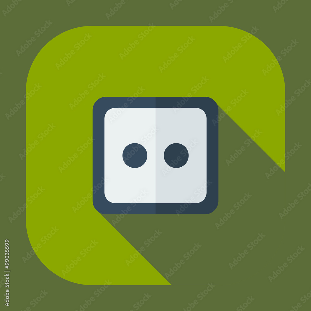 Flat modern design with shadow icons button Flat modern design with shadow icons button