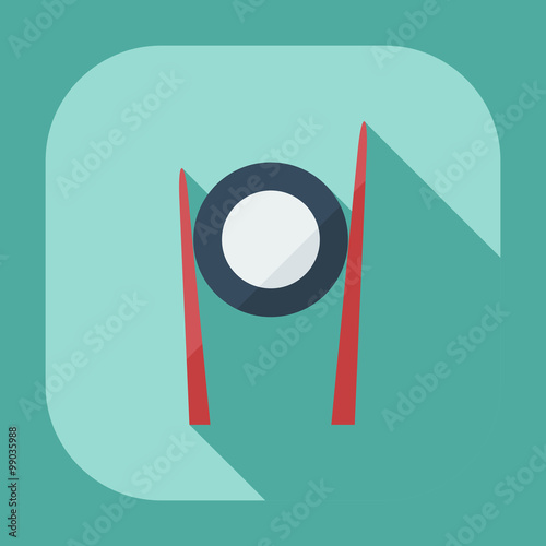 Flat modern design with shadow icons Japanese sushi