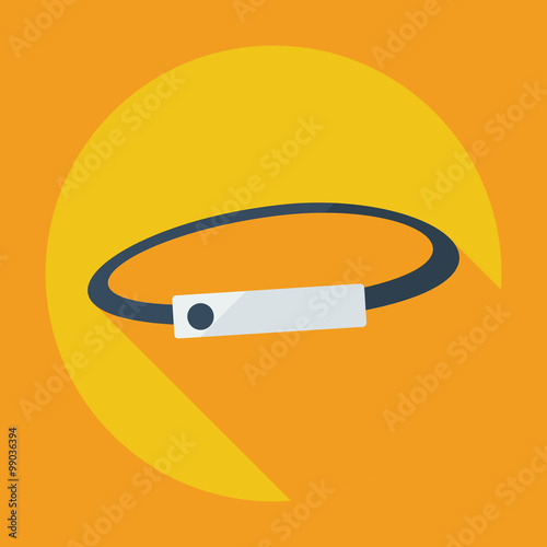 Flat modern design with shadow icon hoop