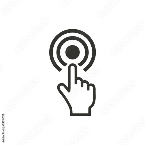 Touch  - vector icon.
