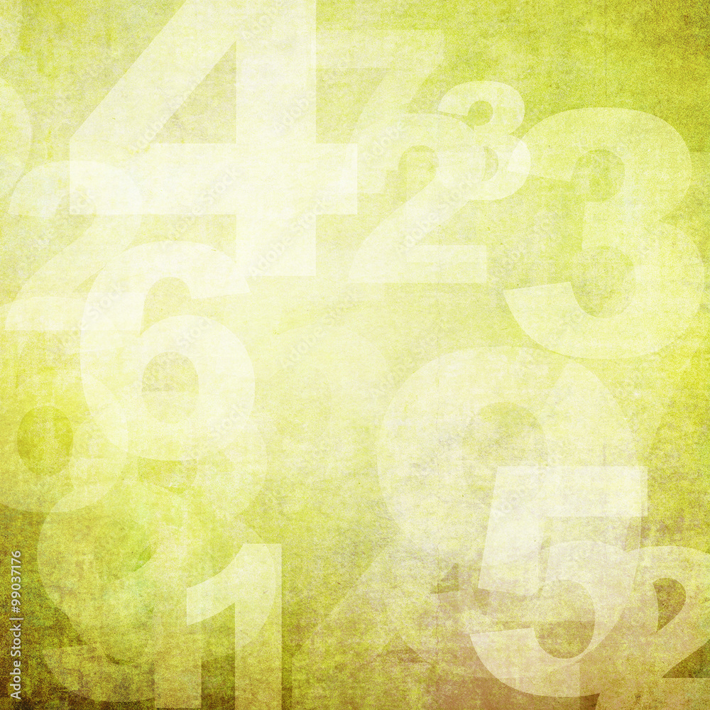 Obraz premium retro style numbers