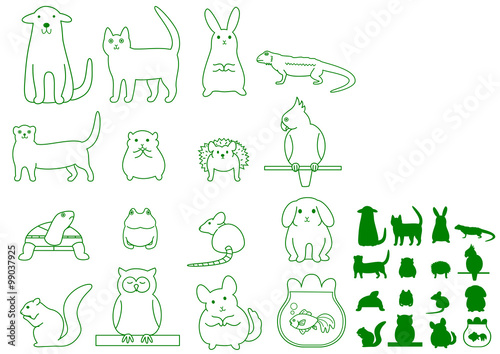 various pet animals