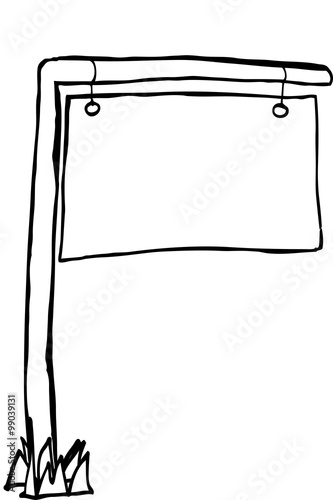 Hand draw sketch of Blank Plank 
