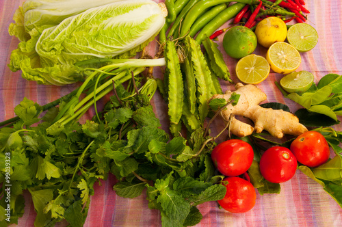 Thai herb and Thai vegetable