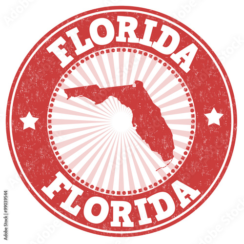 Florida grunge stamp