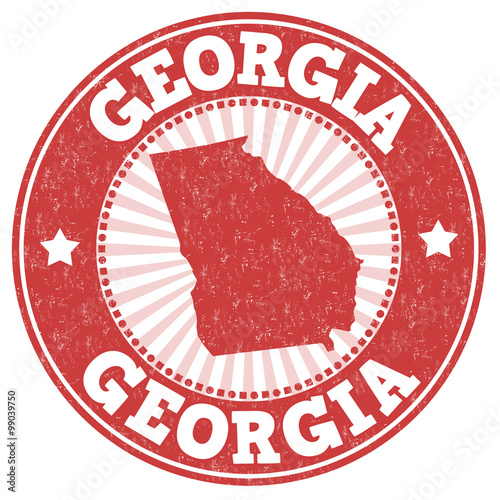 Georgia grunge stamp