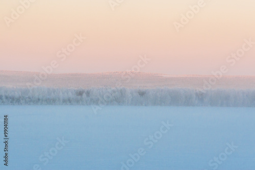 Foggy winter scene. © kerenby