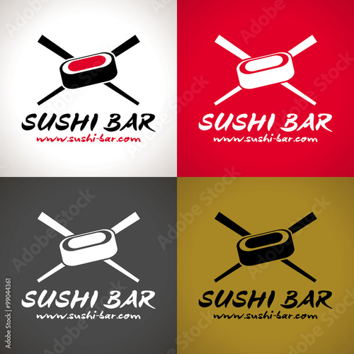 logo restaurant asiatique sushi japonais chinois 