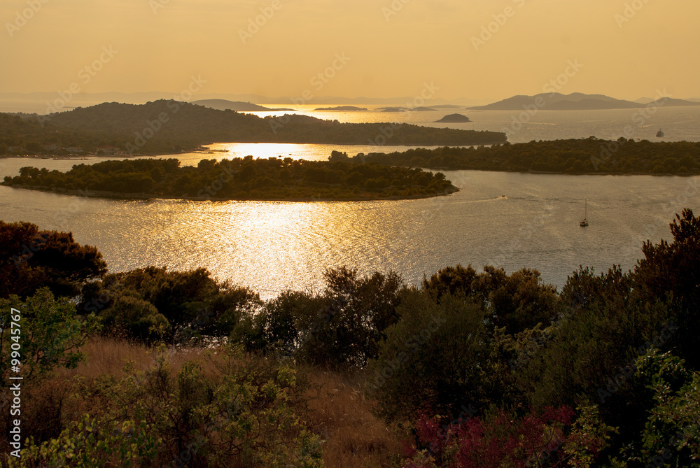 Sunrise over Kornati Islands