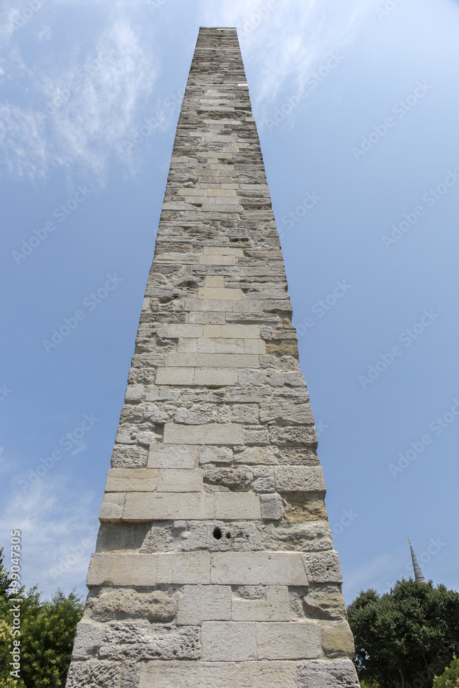 Walled Obelisk in Sultanahmet, Istanbul Turkey