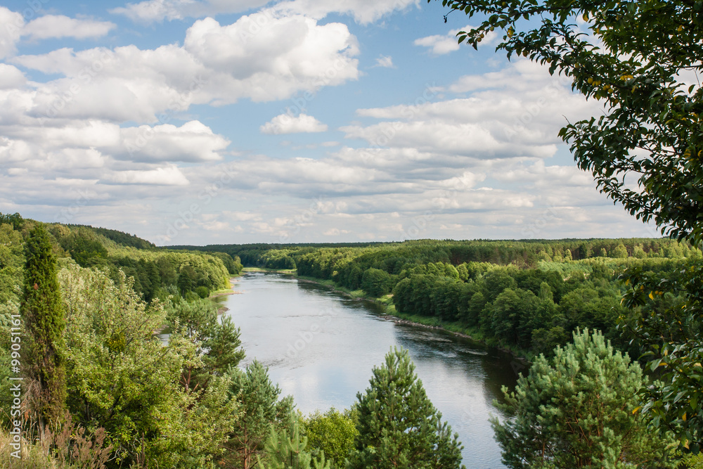 View of the river Neman. Liskiava. Lithuania View of the river Neman. Liskiava. Lithuania