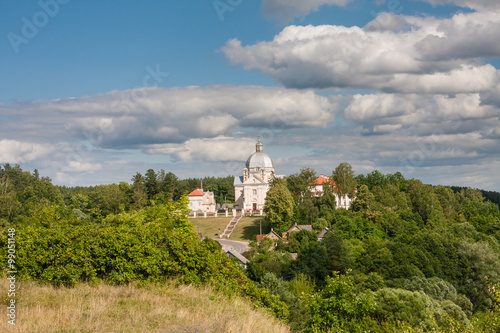 View of the architectural ensemble of the XVIII century. Liškiava. Lithuania