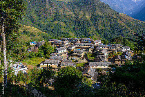 Ghandruk village in the Annapurna region, Nepal photo