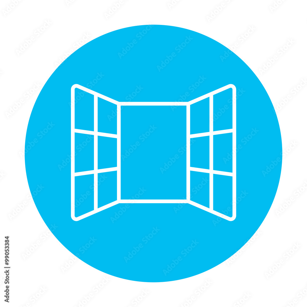 Open windows line icon. Open windows line icon.