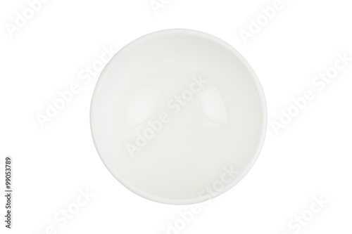 Empty bowl on a white background