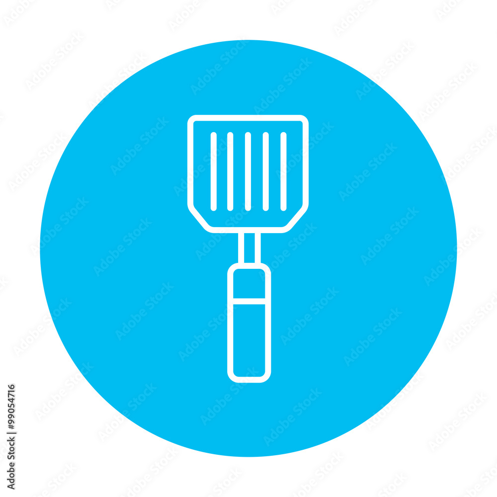Kitchen spatula line icon.