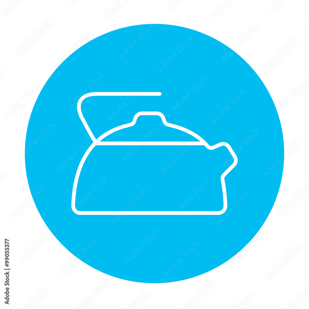 Kettle line icon. Kettle line icon.