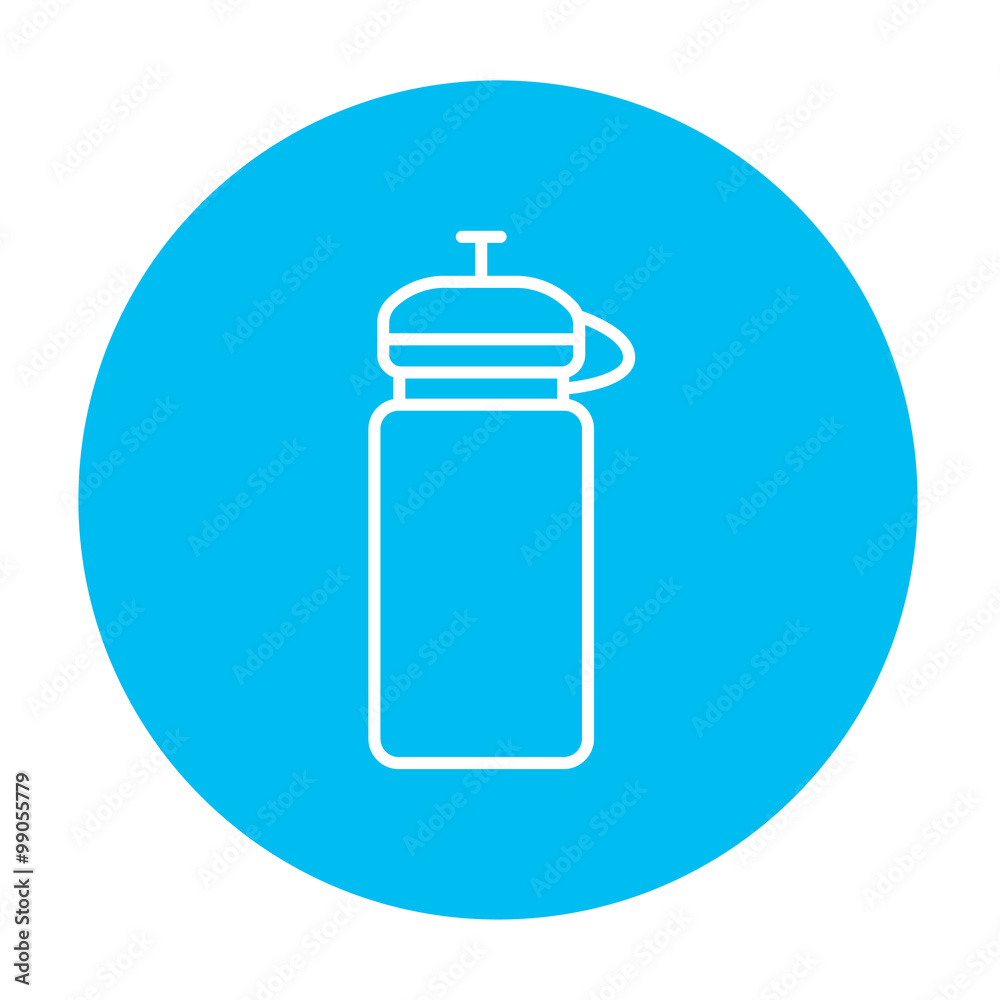 Sport water bottle line icon. Sport water bottle line icon.