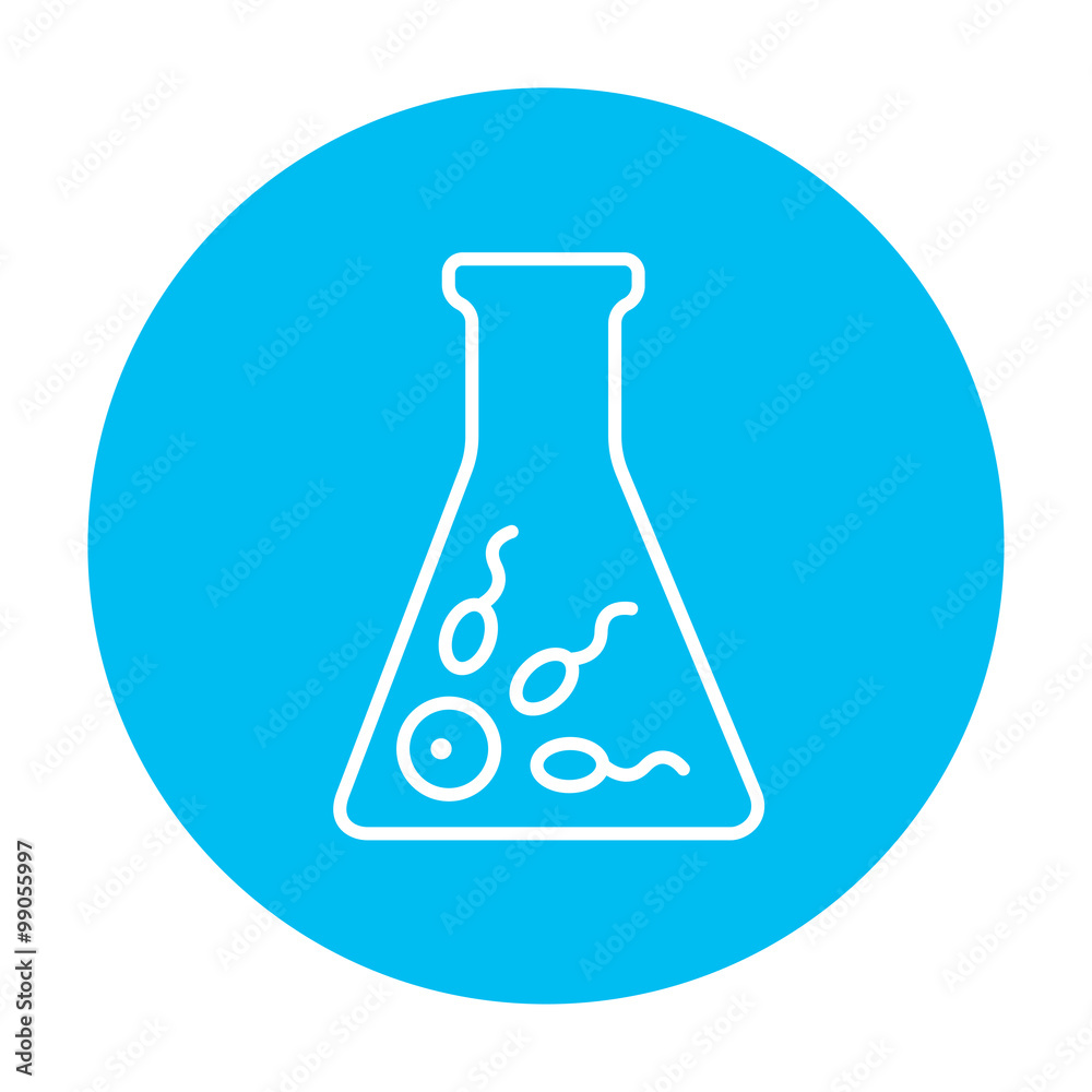 In vitro fertilisation line icon. In vitro fertilisation line icon.