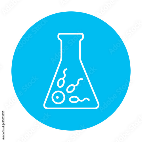 In vitro fertilisation line icon.