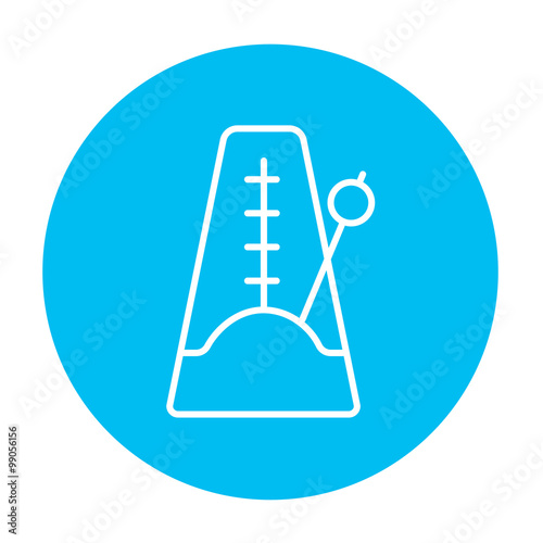 Metronome line icon.