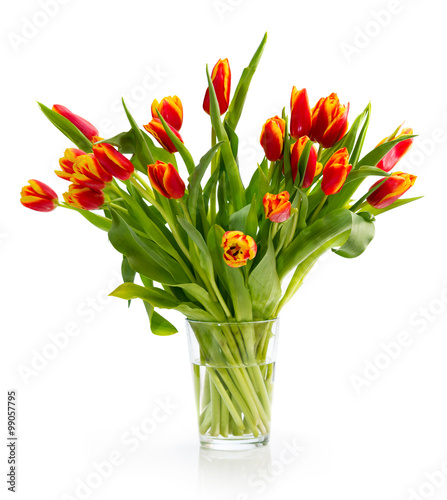 Fototapeta Naklejka Na Ścianę i Meble -  Вouquet of orange tulips