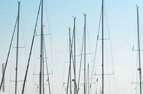 Sailing boat masts