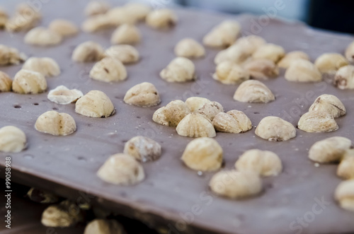 Chocolate with hazelnuts